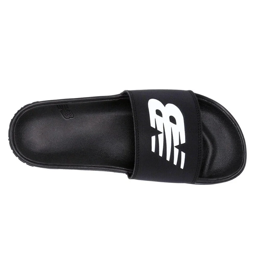 New Balance Women's 200 V1 Slip-On Slide Sandal Black & White Size 7 New
